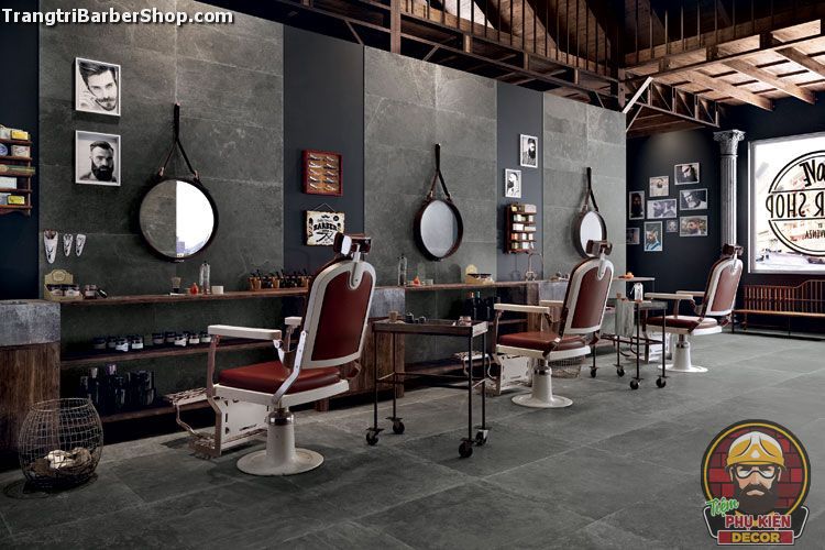 Thiết kế nội thất salon tóc và tiệm tóc đẹp thu hút nhiều khách hàng