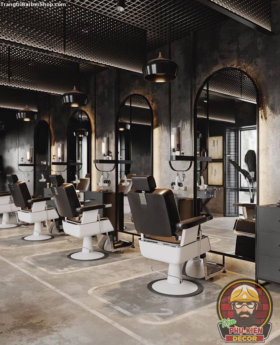 Mô hình Barber Shop: Ấn tượng ngay khi đặt chân vào không gian Barber Shop theo mô hình mới lạ và sáng tạo. Với tinh thần \