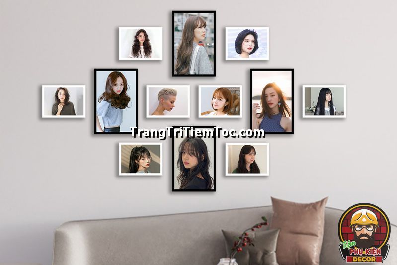 Tranh bộ tóc nữ đậm chất Châu Á treo tường trang trí salon Tranh bộ tóc nữ đậm chất Châu Á treo tường trang trí salon