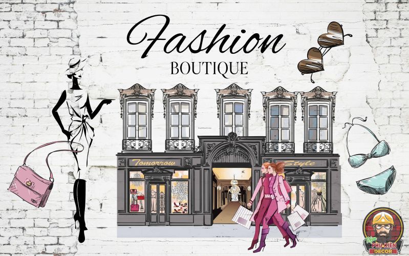 Tranh dán tường trang trí salon beauty thịnh hành Tranh dán tường trang trí salon beauty thịnh hành