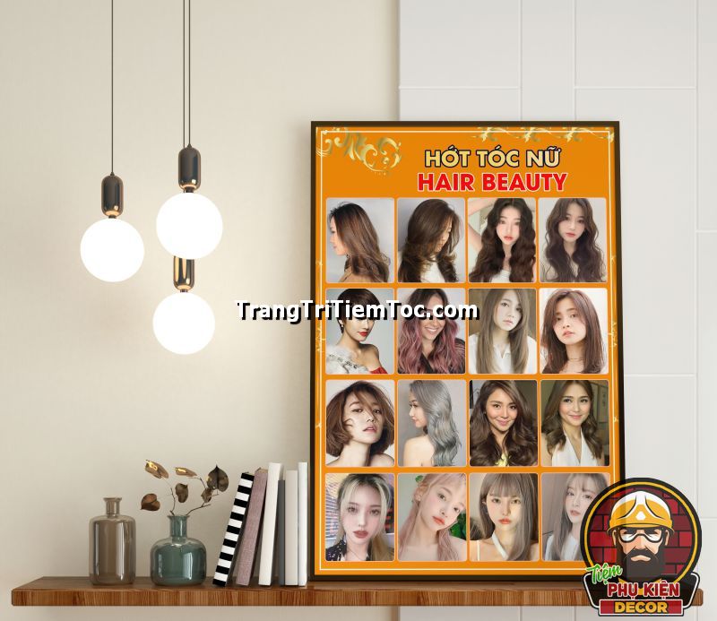Tranh tóc nữ độc đáo trang trí salon sinh động, hấp dẫn Tranh tóc nữ độc đáo trang trí salon sinh động, hấp dẫn