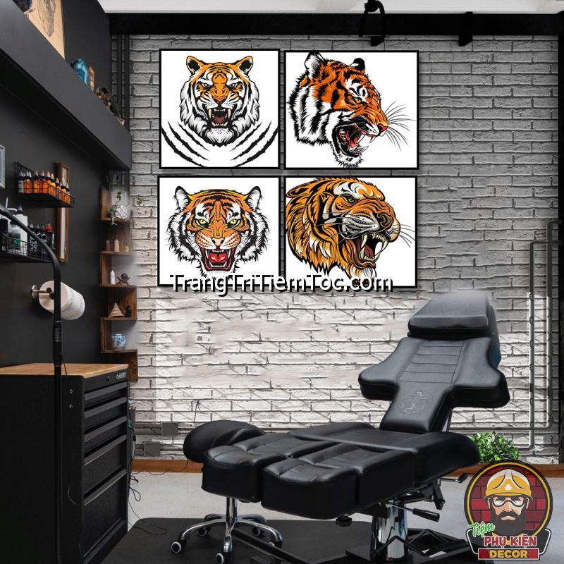 Mẫu tranh trang trí phòng xăm trừu tượng, graffiti đầy màu sắc Mẫu tranh trang trí phòng xăm trừu tượng, graffiti đầy màu sắc