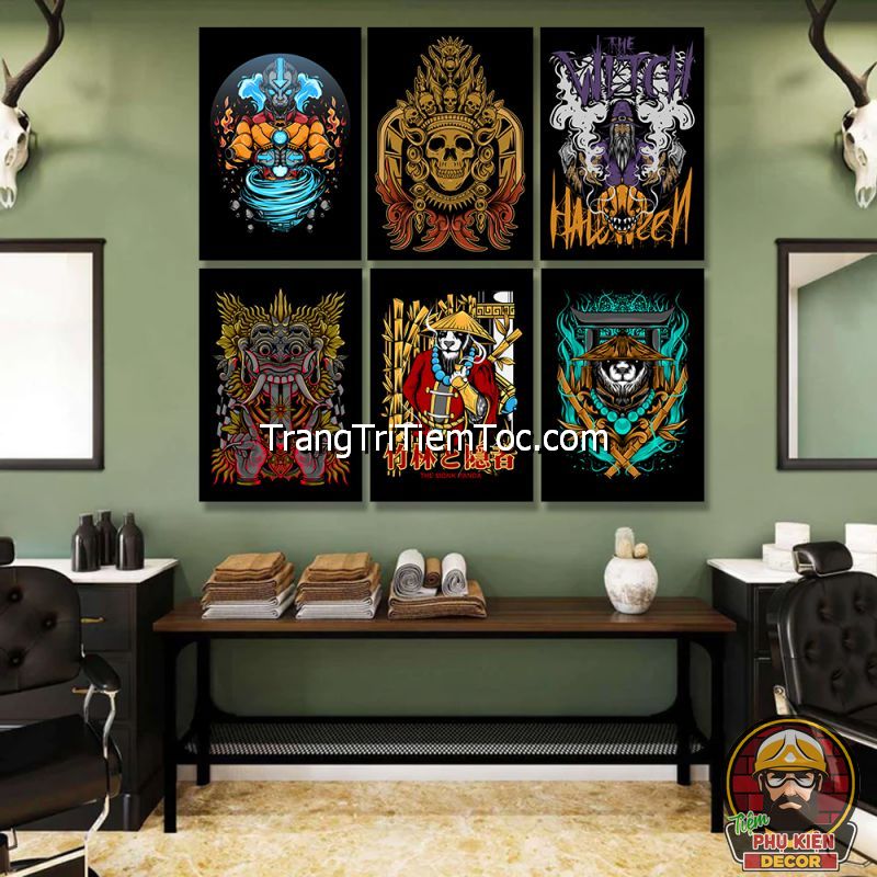 Sử dụng mẫu tranh trang trí tatto mang lại tính thẩm mỹ cao Sử dụng mẫu tranh trang trí tatto mang lại tính thẩm mỹ cao