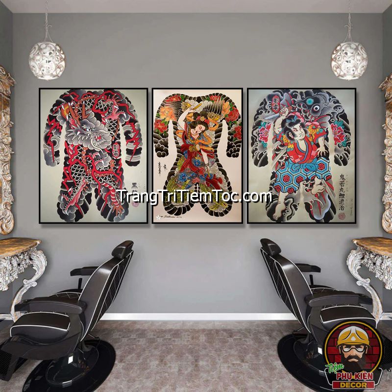 Mẫu tranh treo tường phòng tattoo được ưu ái lựa chọn nhất Mẫu tranh treo tường phòng tattoo được ưu ái lựa chọn nhất