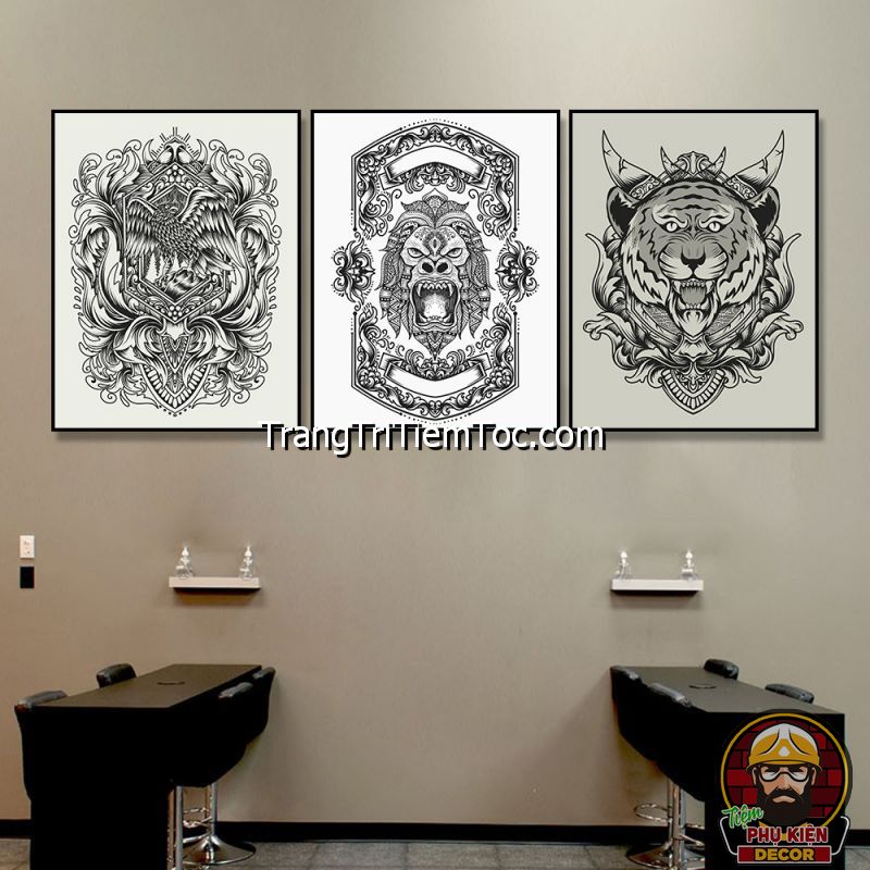 Mẫu tranh treo tường phòng tattoo được ưu ái lựa chọn nhất Mẫu tranh treo tường phòng tattoo được ưu ái lựa chọn nhất