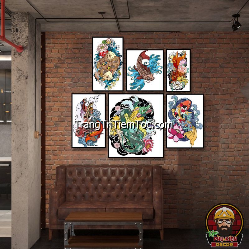 Tranh treo tường tattoo được rất nhiều bạn trẻ yêu thích Tranh treo tường tattoo được rất nhiều bạn trẻ yêu thích