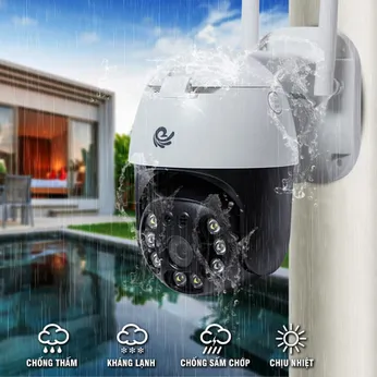 Camera Ip Wifi Ngoài Trời CareCam CC8031 Xoay 360 Độ 3.0MP Full HD 1536P