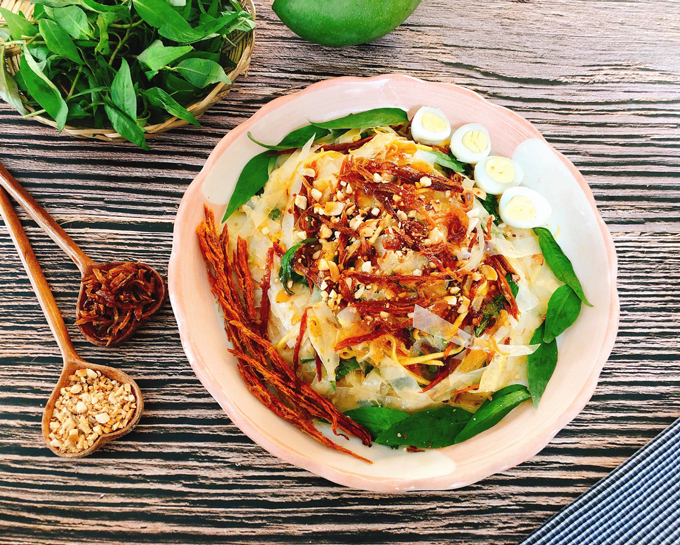 Bánh tráng trộn khô bò ngon