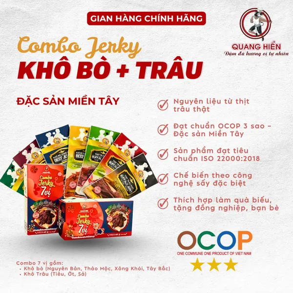 Combo trải nghiệm 7 món (4 bò - 3 trâu) - Quang Hiển Foods