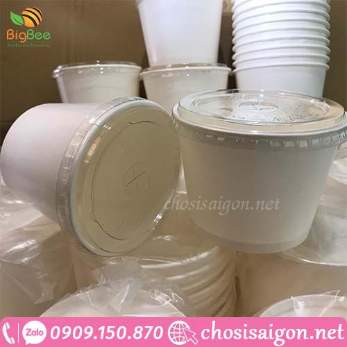 Tô giấy trơn đựng cháo dinh dưỡng