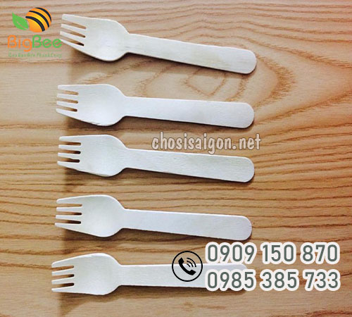 Gía sỉ nĩa gỗ 16cm dùng 1 lần tại TP.HCM