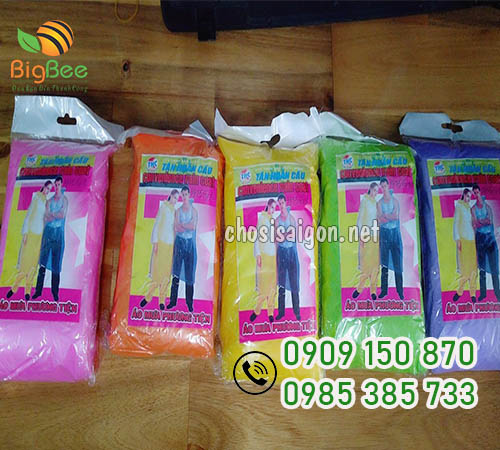 Áo mưa mặc 1 lần nhiều màu giá sỉ rẻ