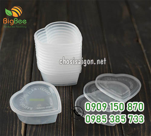 Hũ nhựa đựng bánh flan an toàn, chất lượng giá rẻ tại TP.HCM