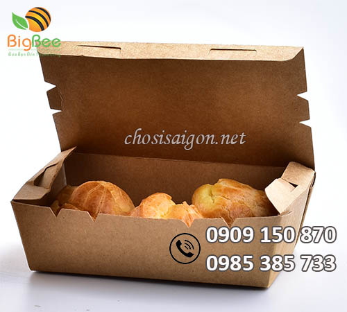 Sỉ hộp giấy nắp gập đựng thức ăn nhanh