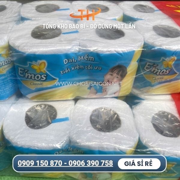 Giấy vệ sinh E'mos chính hãng