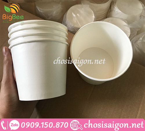 Tô giấy trơn dùng 1 lần