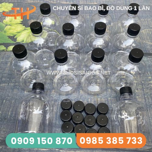 Chai nhựa tròn lùn 500nl