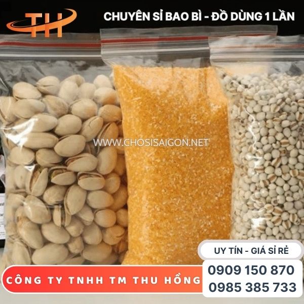 Túi zipper chỉ đỏ an toàn, chất lượng tốt