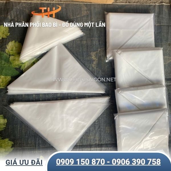 Túi hình tam giác bắt bông kem, sốt