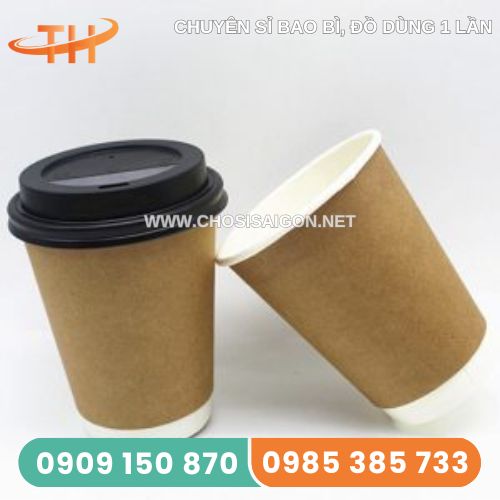 Cốc giấy kraft 12oz (400ml)