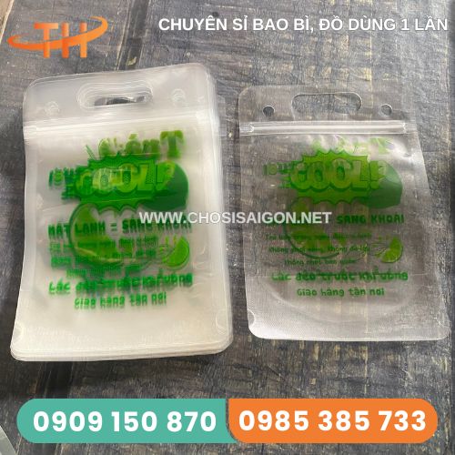 Túi zipper đựng thức uống giá rẻ