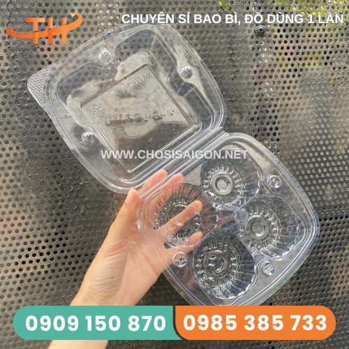 Vỉ nhựa pet đựng trứng 4 quả