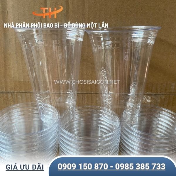 Ly nhựa PET 700ml đựng đồ uống lạnh