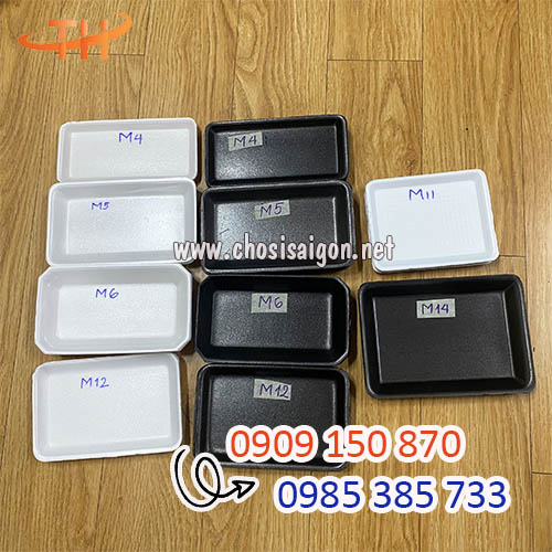 Khay xốp trắng đen đủ các loại mẫu mã giá rẻ