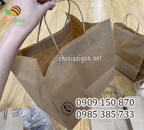 Túi giấy kraft quai giấy giá rẻ nhất TP.HCM