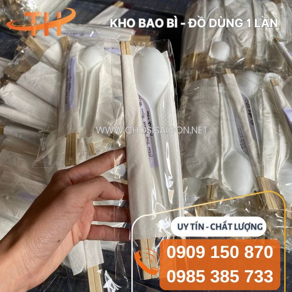 Combo muỗng, đũa, tăm, khăn giấy tiện dụng, chất lượng tốt