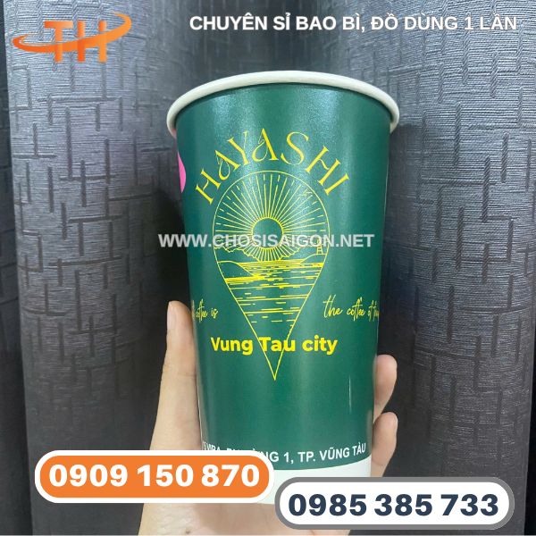 Ly giấy trà sữa in logo sỉ rẻ