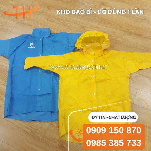 Áo mưa cho bé có nút gài kín đáo giá sỉ cực rẻ