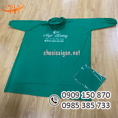 Áo mưa bít vải dù in logo giá tại xưởng