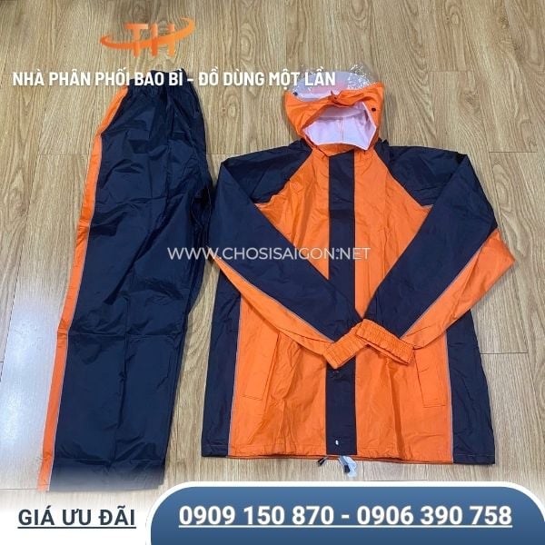 Bộ quần áo mưa đi xe máy an toàn, tiện lợi