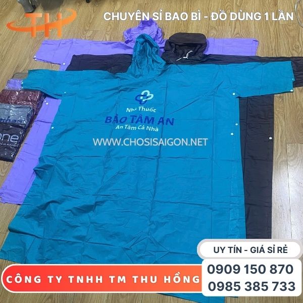 Áo mưa cánh dơi - nhận in logo theo yêu cầu