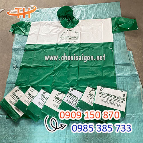 Áo mưa in logo đẹp, nét, chất lượng tốt sỉ rẻ