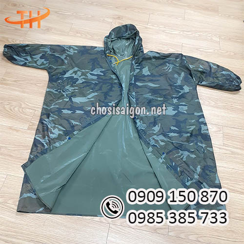 Áo mưa măng tô rằn ri vải dù sỉ rẻ tại kho