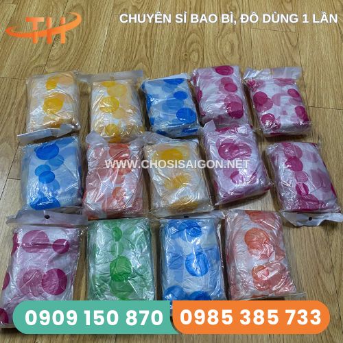 Áo mưa phương tiện chấm bi lớn
