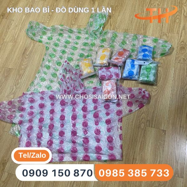 Áo mưa tiện lợi bi lớn đủ màu giá rẻ