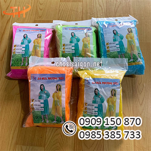 Áo mưa trơn đủ màu dùng 1 lần giá xưởng tốt nhất