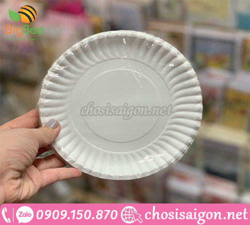 Bán dĩa giấy giá sỉ rẻ đựng thức ăn