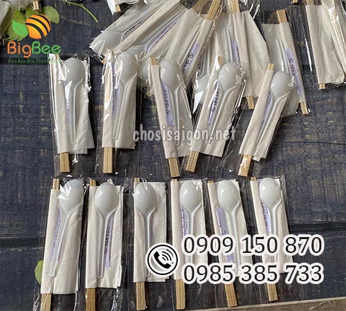 Đũa, muỗng, tăm, khăn giấy dùng 1 lần giá rẻ nhất cho quán ăn