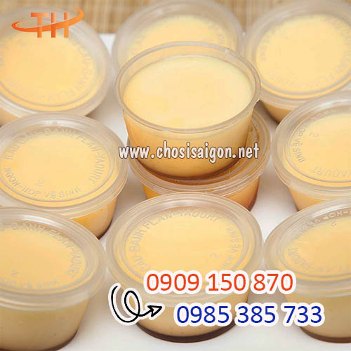 Hộp nhựa đựng bánh flan, yaourt, rau câu sỉ rẻ tại Sài Gòn