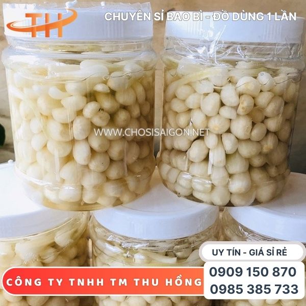 Hũ nhựa tròn đựng củ kiệu, dưa muối, chân gà ngâm sả tắc giá rẻ