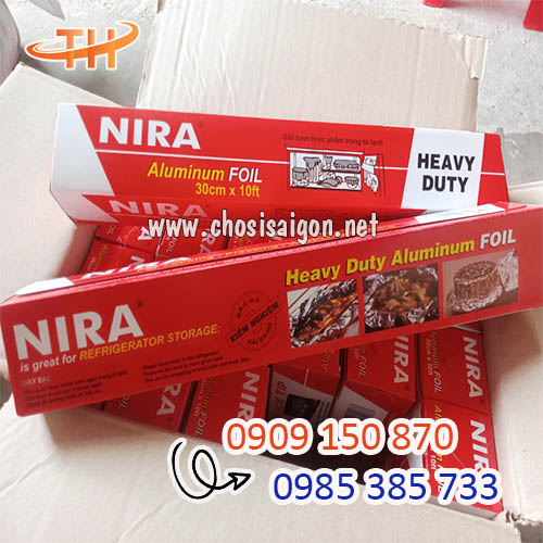 Màng nhôm giấy bạc an toàn khi nướng, bảo quản thức ăn giá sỉ HCM