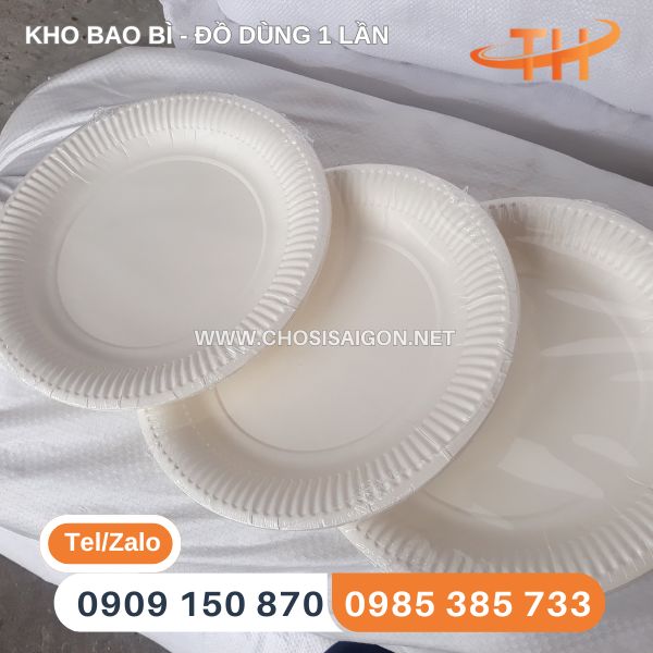 Dĩa giấy tròn bán sỉ nhiều size