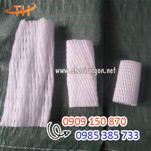 Lưới xốp trắng bọc trái cây nhiều kích thước sỉ giá rẻ
