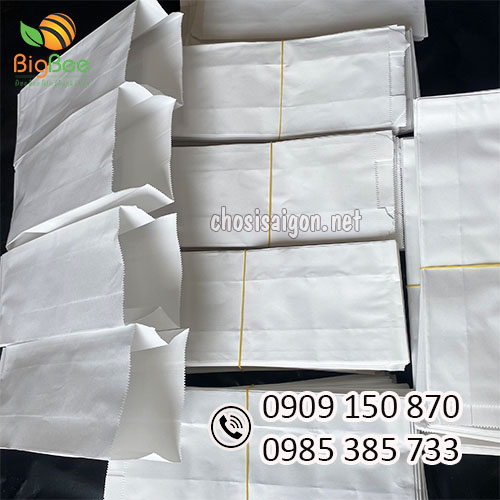 Túi giấy trắng trơn đựng bánh mì uy tín giá rẻ HCM