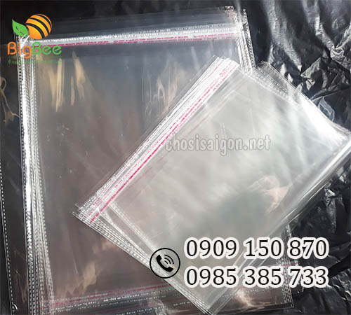 Túi bóng kính dán miệng nhiều kích cỡ giá rẻ ưu đãi