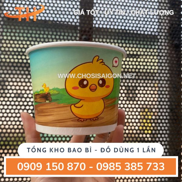 Tô giấy đựng kem, sữa chua, cháo bán sì giá tận xưởng